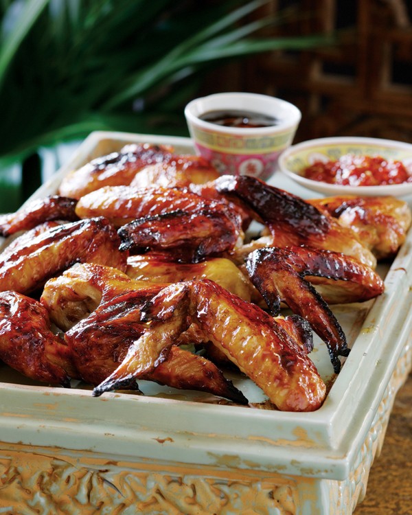 Honey and Soy SpitRoasted Chicken Wings from Barbecue by Steven